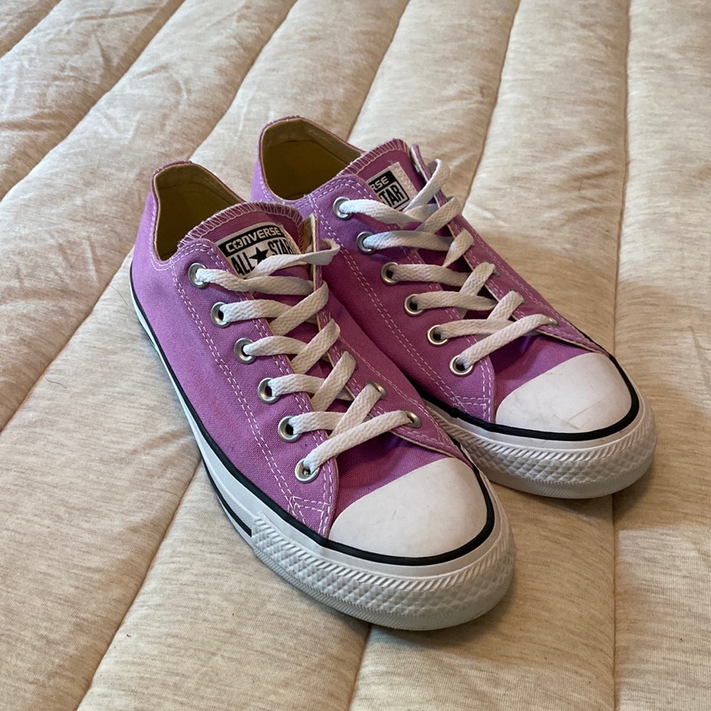 Pink/Purple Low Top Converse